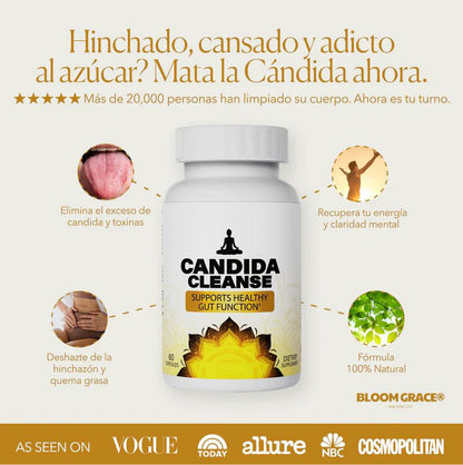 2X1 Cándida Cleanse® 🍽️ Reduce antojos, hinchazón y fatiga