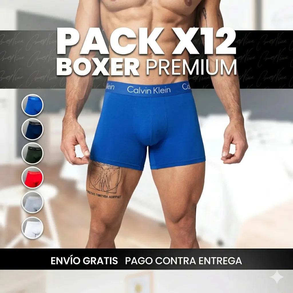 Pack x12 Boxers Premium: El estándar de comodidad y ajuste perfecto