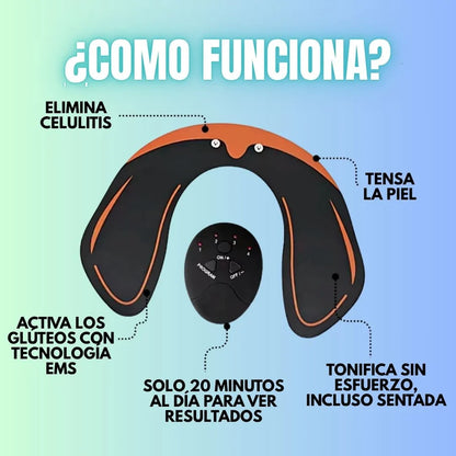 Kit Tonificador EMS 2 en 1 para Glúteos y Abdomen – Estimula y activa tus músculos desde casa