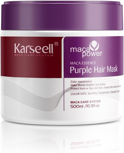 Transforma tu cabello con la mascarilla capilar morada Karseell purple