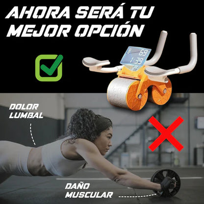 Rodillo abdominal 💪🏻: con rebote automático y pantalla inteligente