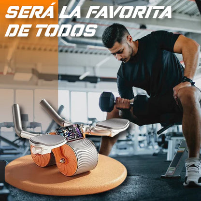 Rodillo abdominal 💪🏻: con rebote automático y pantalla inteligente