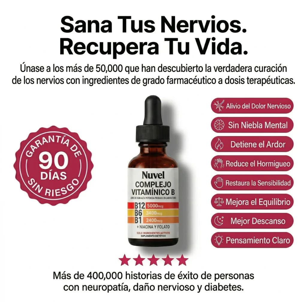 Recupera tu chispa: Complejo Vitamínico B de Alta Absorción para un día sin agotamiento-Combo 2x1