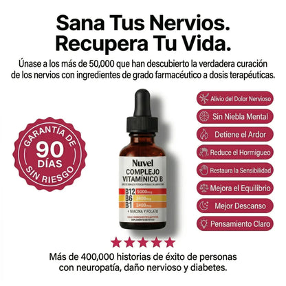 Recupera tu chispa: Complejo Vitamínico B de Alta Absorción para un día sin agotamiento-Combo 2x1