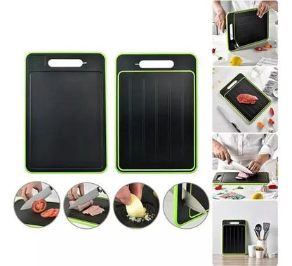 Tabla 4 en 1: Descongela en ½ tiempo + Pica, Afila y Ralla – una cocina más práctica ya mismo