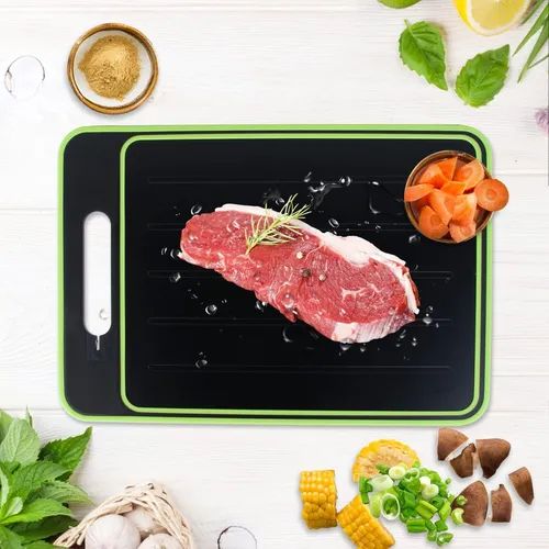 Tabla 4 en 1: Descongela en ½ tiempo + Pica, Afila y Ralla – una cocina más práctica ya mismo