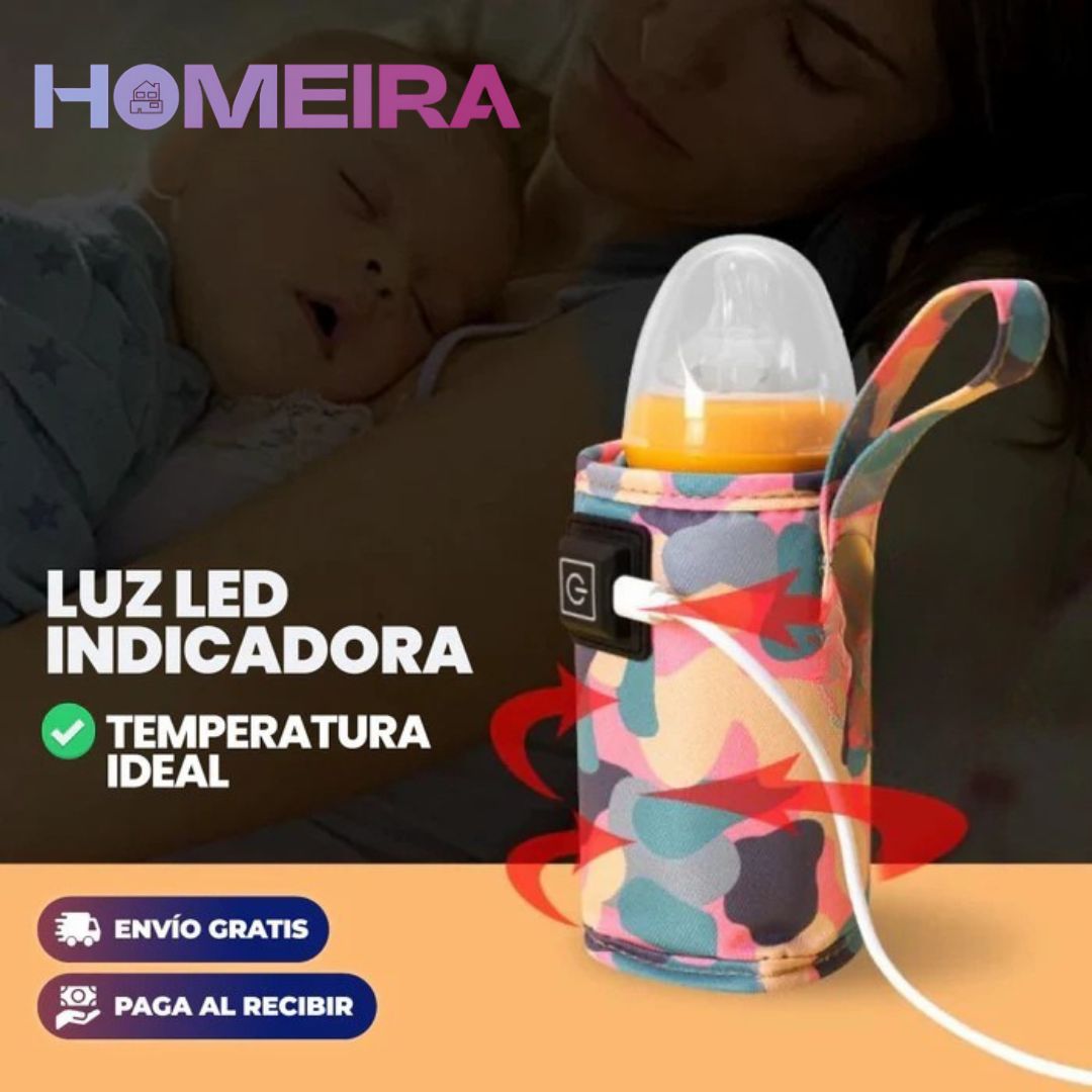 Calentador portátil para tetero con carga USB