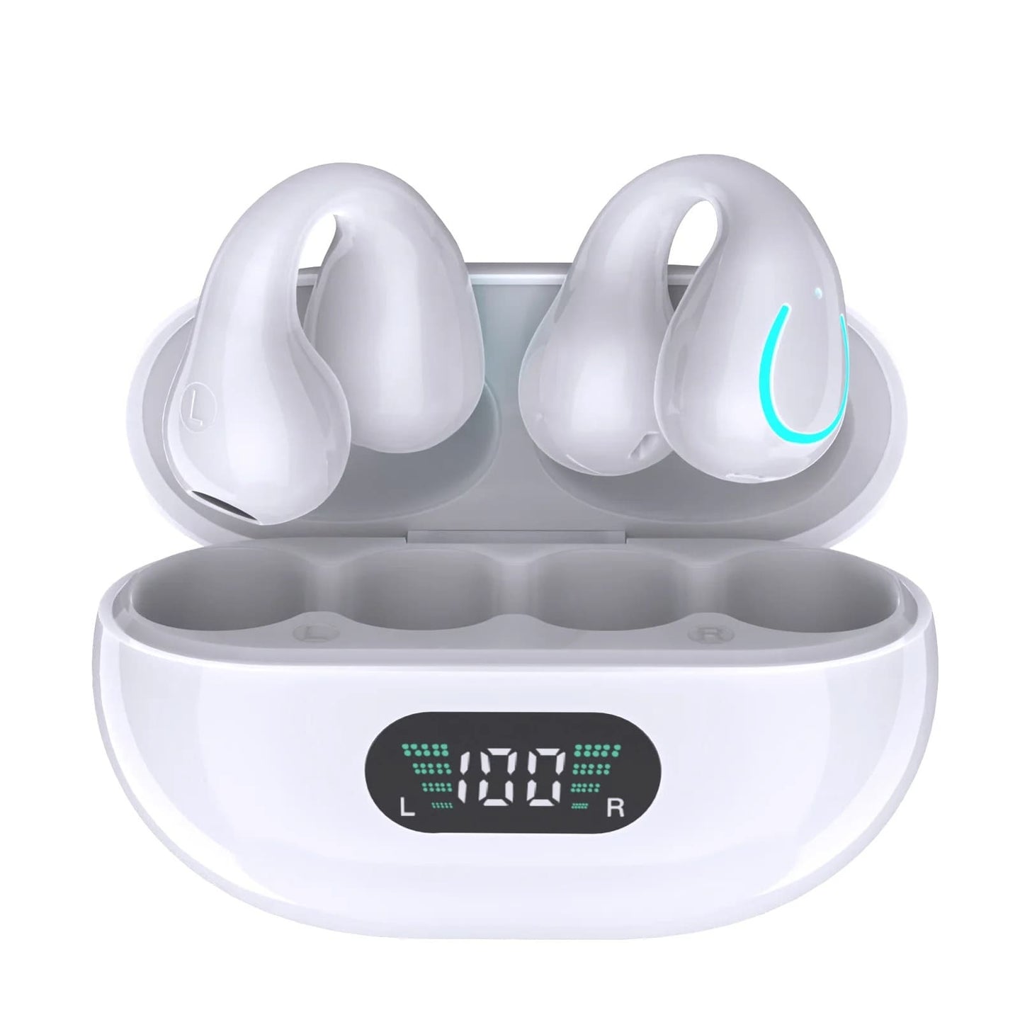 Auriculares Ambie con Pantalla LED: 👂🏻Audio Seguro, Cómodo y Estilo en Movimiento 💜