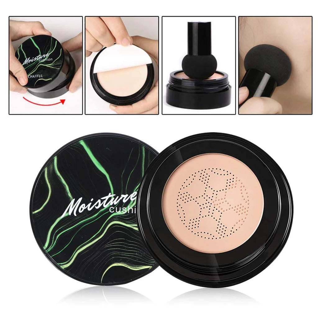 Base Moisture Cushion Natural – Cobertura Completa e Ingrediente Hidrantes