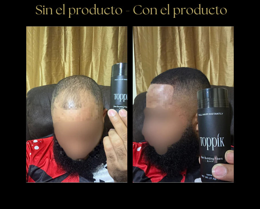 Toppik Fibra Capilar Instantánea – Cubre al Instante las Zonas con Baja Densidad