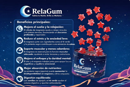 Relagum: apoyo natural para relajarte y mejorar tu rutina de sueño