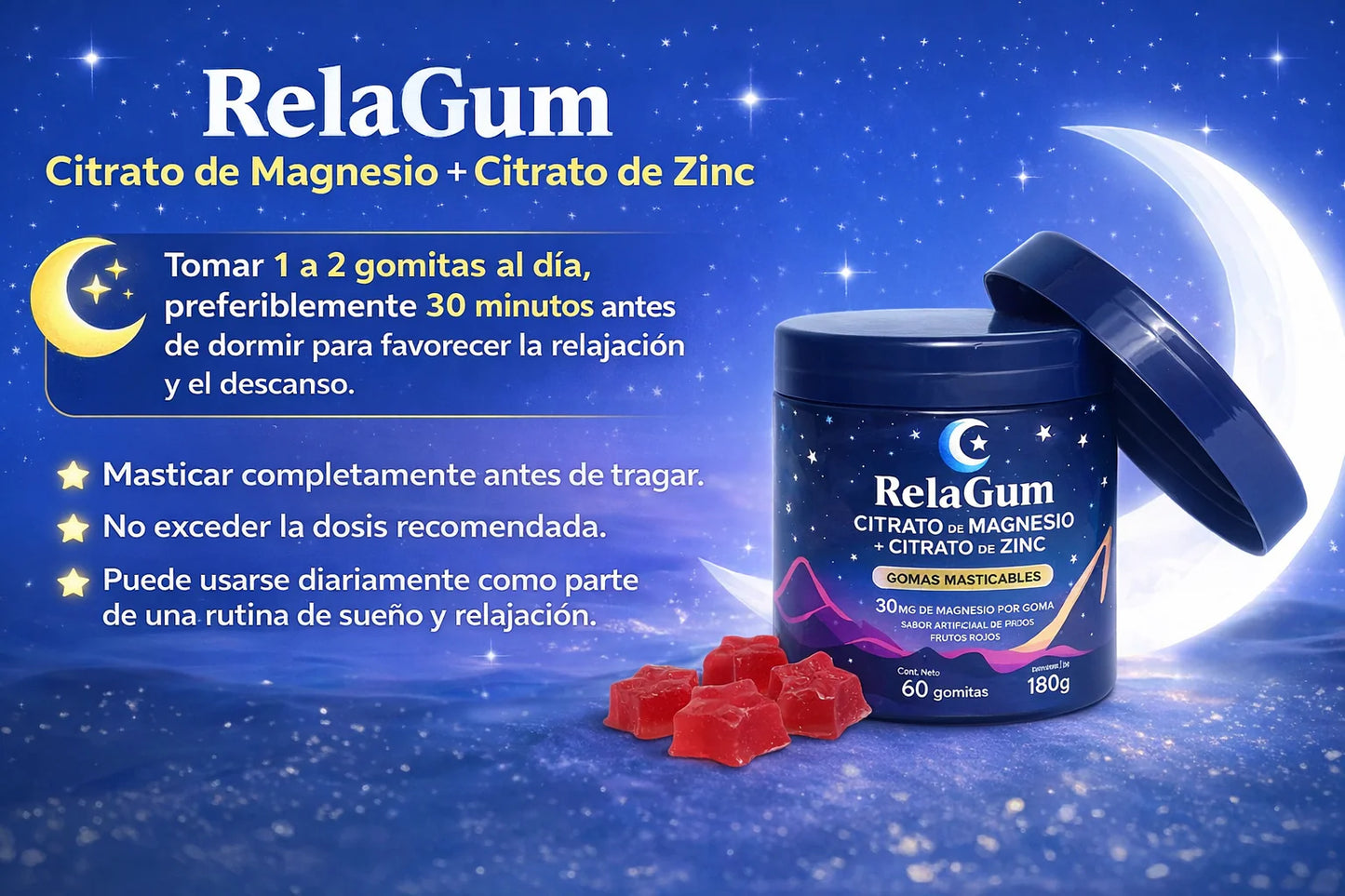 Relagum: apoyo natural para relajarte y mejorar tu rutina de sueño