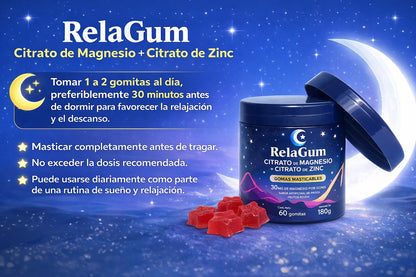 Relagum: apoyo natural para relajarte y mejorar tu rutina de sueño