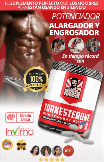 Suplemento Masculino 1500 mg | Rendimiento y Fuerza + Loción Her Loss de obsequio