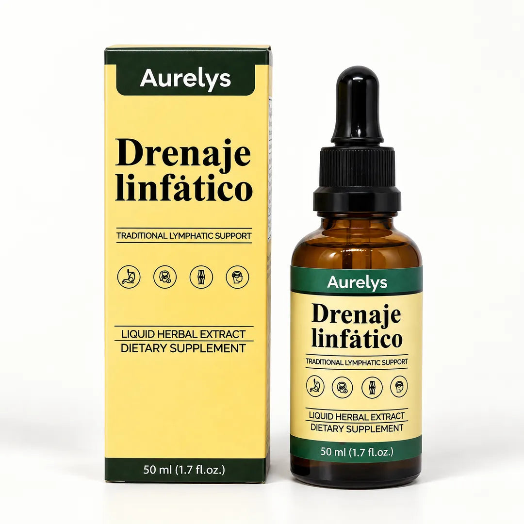 Aurelys Drenaje Linfático, frasco de 50 ml con su caja