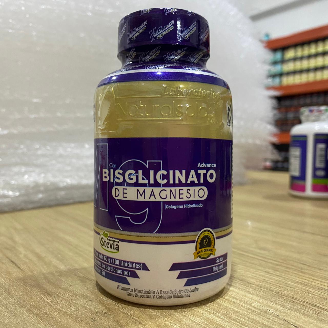 Foto real del frasco de Bisglicinato de Magnesio NP, tal como llega a tu puerta